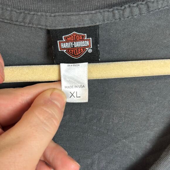 Harley-Davidson Gray Graphic Tee Relaxed Fit - Picture 2 of 5